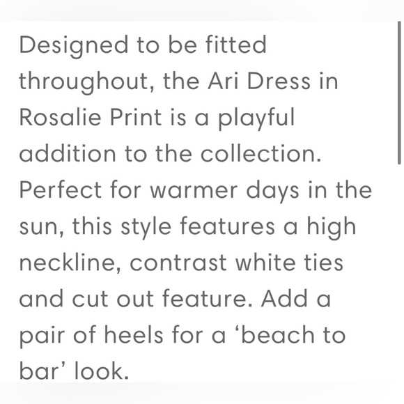 SIGNIFICANT OTHER ROSALIE PRINT ARI LINEN DRESS - Picture 4 of 4